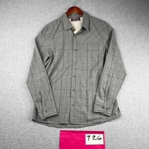 Avalanche Outdoor Shirt Button Up Long Sleeve Men Medium Gray Performance